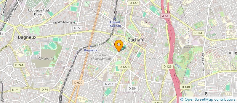 localisation de l'entreprise INFDC à CACHAN
