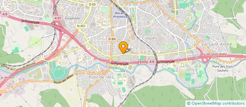 localisation de l'entreprise INFECO LASER PRODUCTION DISTRIBUTION à AIX-EN-PROVENCE