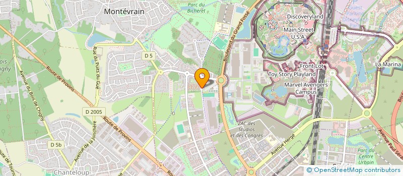 localisation de l'entreprise INFERNO  MONTEVRAIN