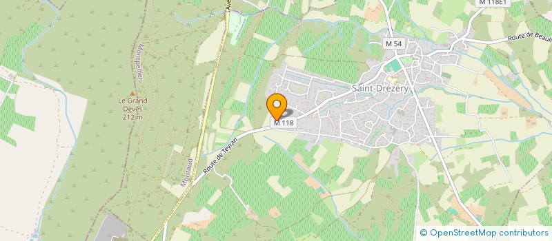 localisation de l'entreprise INFICAB  SAINT-DREZERY