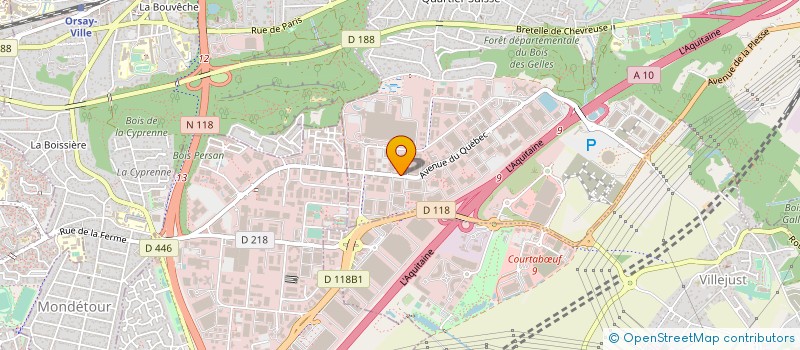 localisation de l'entreprise INFICON SARL à VILLEBON-SUR-YVETTE