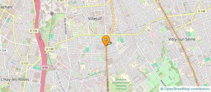 localisation de l'entreprise INFIDOM94  VILLEJUIF