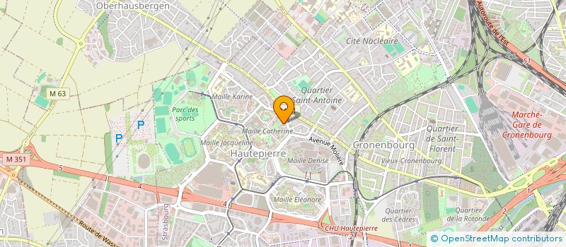 localisation de l'entreprise INFILTROTEC à STRASBOURG
