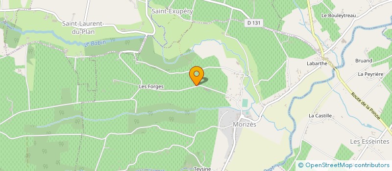 localisation de l'entreprise INFINI  MORIZES