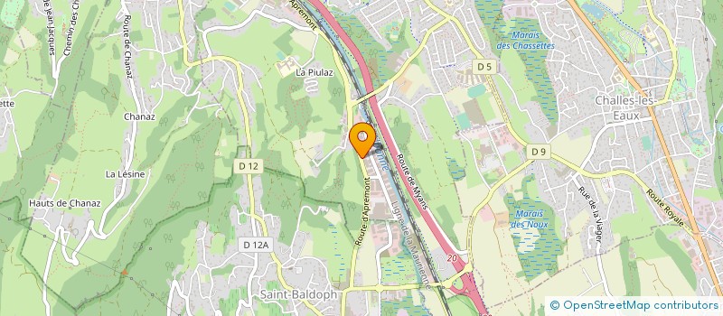 localisation de l'entreprise INFINI  SAINT-ALBAN-LEYSSE