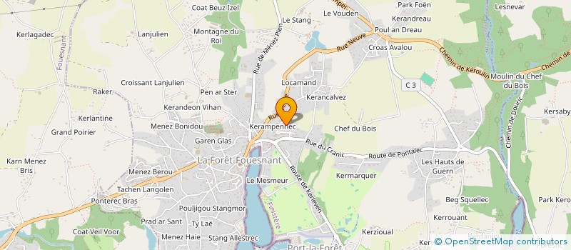 localisation de l'entreprise INFINI  LA FORET-FOUESNANT