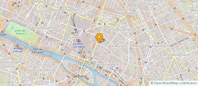 localisation de l'entreprise INFINI  PARIS