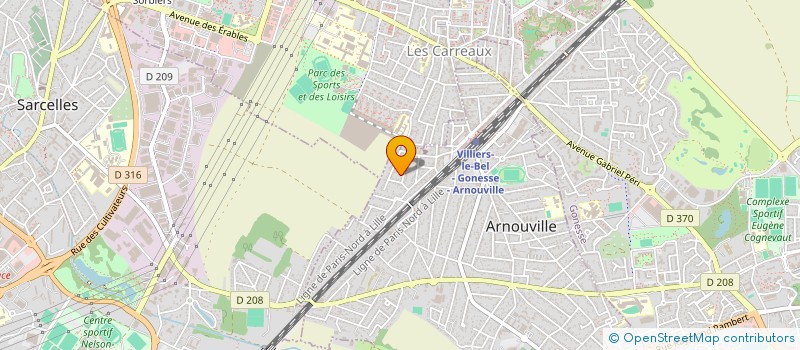 localisation de l'entreprise INFINI  ARNOUVILLE