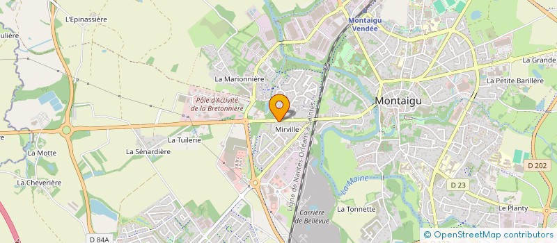 localisation de l'entreprise INFINI BEAUTE à MONTAIGU-VENDEE