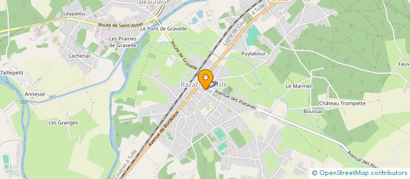 localisation de l'entreprise INFINI BIEN ETRE  RAZAC-SUR-L'ISLE