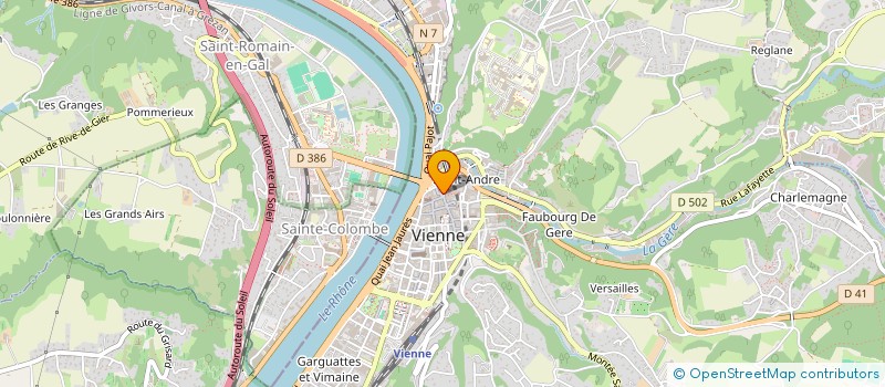 localisation de l'entreprise INFINI CUBE à VIENNE