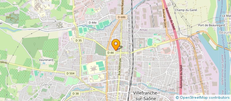 localisation de l'entreprise INFINI INVESTISSEMENT  VILLEFRANCHE-SUR-SAONE