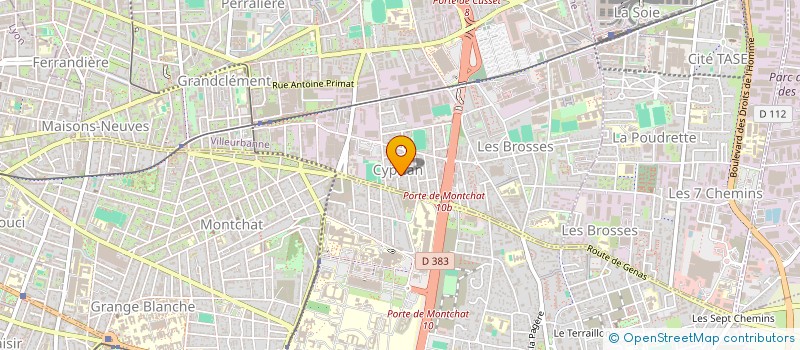 localisation de l'entreprise INFINI LOGISTIC à VILLEURBANNE