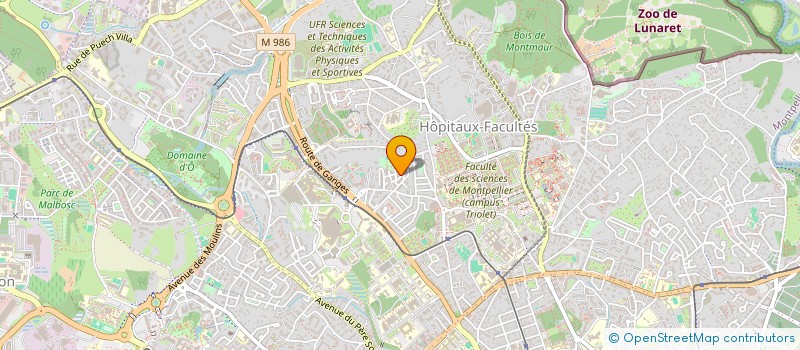 localisation de l'entreprise INFINIGYM à MONTPELLIER
