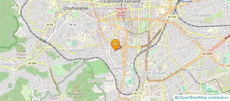 localisation de l'entreprise INFINISCIENCES à CLERMONT-FERRAND