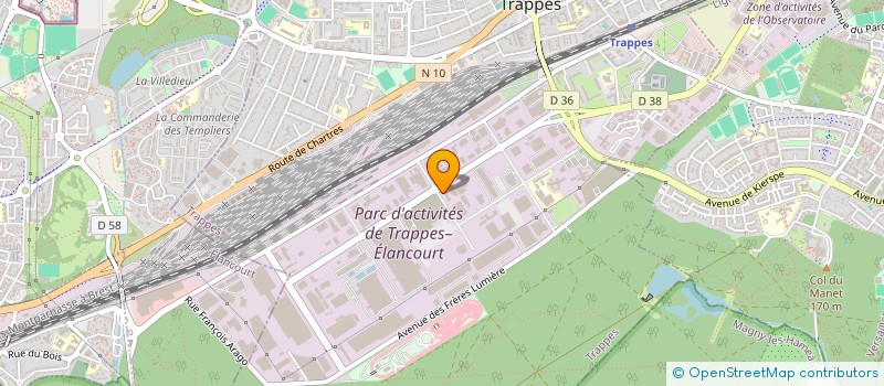 localisation de l'entreprise INFINIT  TRAPPES