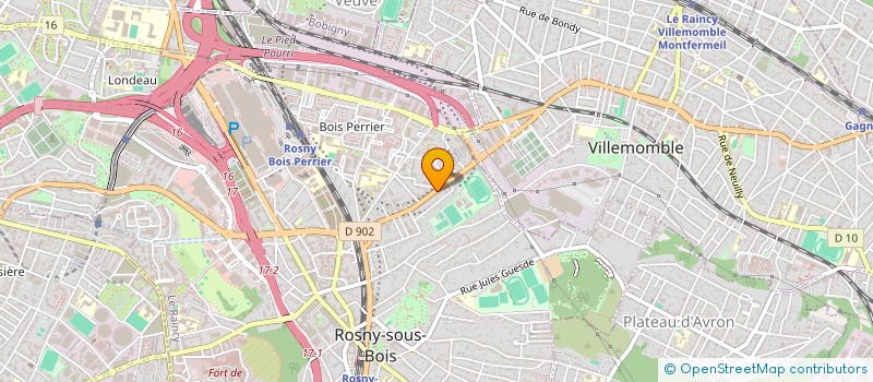 localisation de l'entreprise INFINIT AMENAGEMENT  ROSNY-SOUS-BOIS