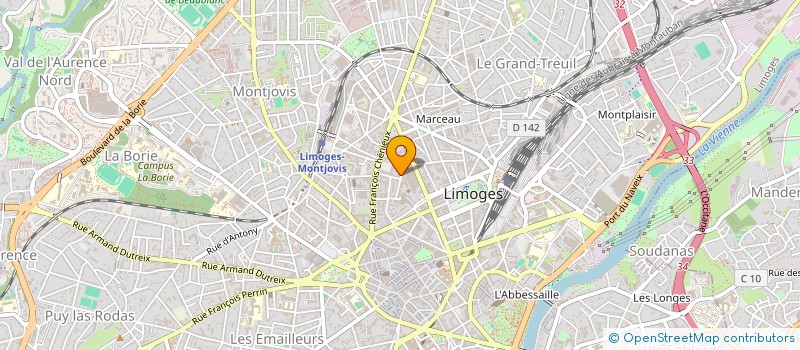 localisation de l'entreprise INFINITE à LIMOGES