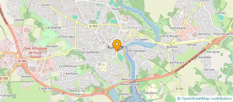localisation de l'entreprise INFINITE CRÆKEN à AURAY