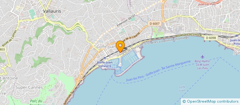 localisation de l'entreprise INFINITE YACHTS à VALLAURIS