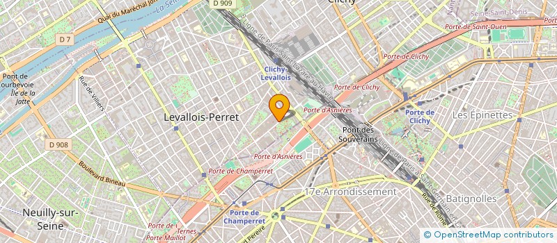 localisation de l'entreprise INFINITEX à LEVALLOIS-PERRET