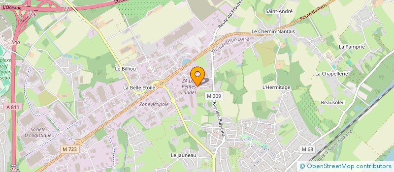 localisation de l'entreprise INFINITHE LAURA FAIVET à THOUARE-SUR-LOIRE