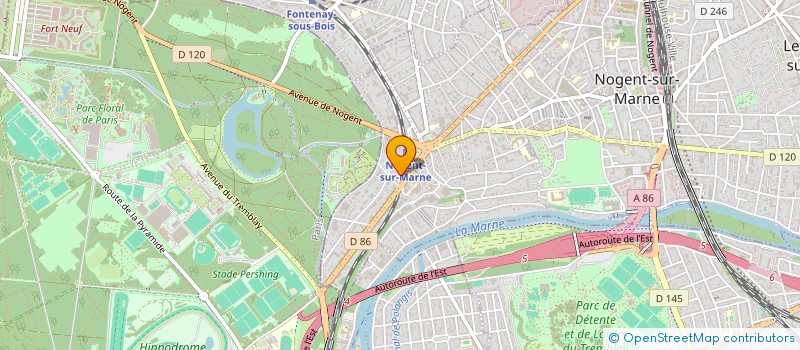 localisation de l'entreprise INFINITI'S AGENCY  NOGENT-SUR-MARNE