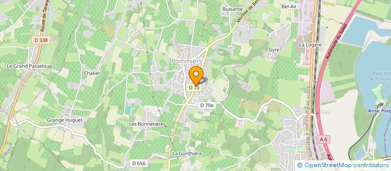 localisation de l'entreprise INFINITI TRANSPORTS ET LOGISTIQUE à POMMIERS