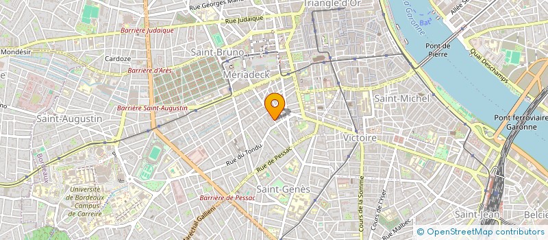 localisation de l'entreprise INFINITY à BORDEAUX