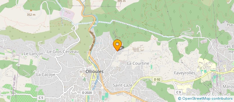 localisation de l'entreprise INFINITY  OLLIOULES