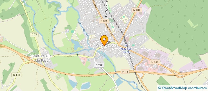 localisation de l'entreprise INFINITY  PACY-SUR-EURE