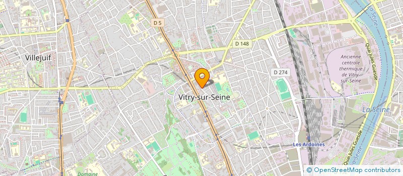 localisation de l'entreprise INFINITY  VITRY-SUR-SEINE