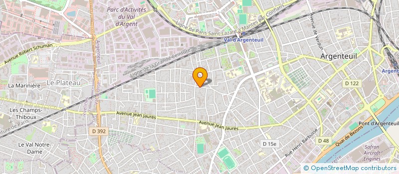 localisation de l'entreprise INFINITY  ARGENTEUIL