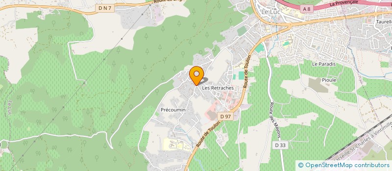 localisation de l'entreprise INFINITY  LE LUC