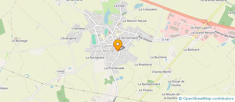 localisation de l'entreprise INFINITY à SEVREMOINE