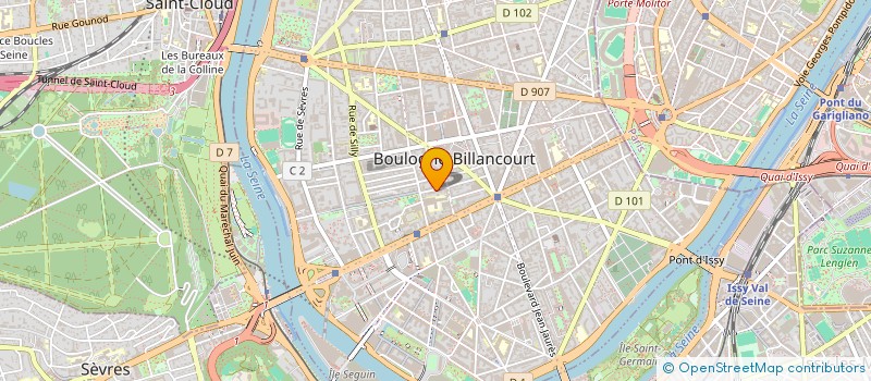 localisation de l'entreprise INFINITY à BOULOGNE-BILLANCOURT