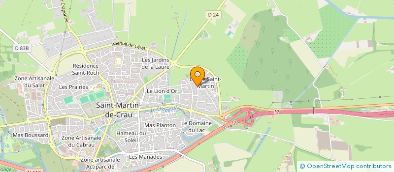 localisation de l'entreprise INFINITY à SAINT-MARTIN-DE-CRAU