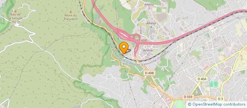 localisation de l'entreprise INFINITY  LA CIOTAT