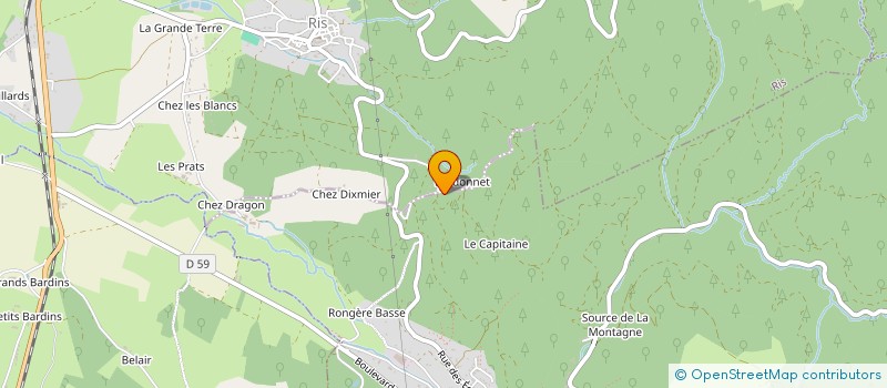 localisation de l'entreprise INFINITY BAT'  RIS