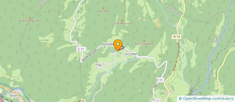 localisation de l'entreprise INFINITY CORP  MONTANGES