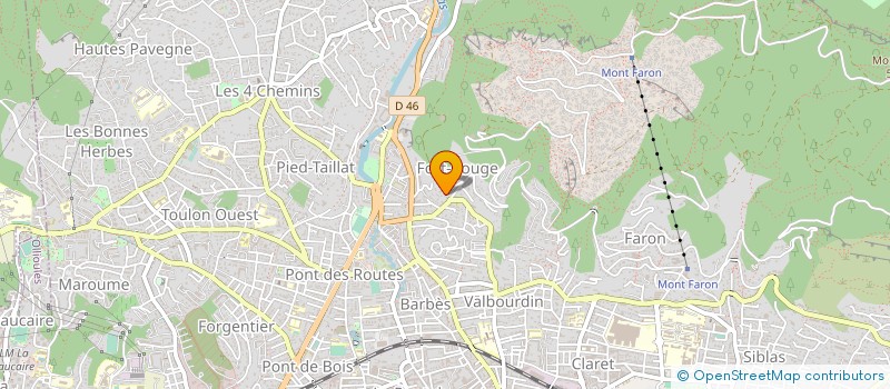 localisation de l'entreprise INFINITY ENVIRONNEMENT à TOULON