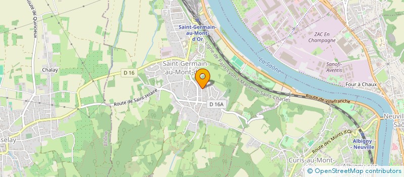 localisation de l'entreprise INFINITY IMMOBILIER  SAINT-GERMAIN-AU-MONT-D'OR