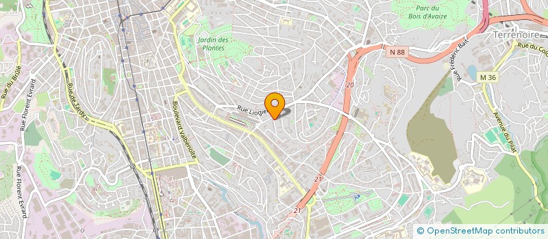 localisation de l'entreprise INFINITY IT  SAINT-ETIENNE