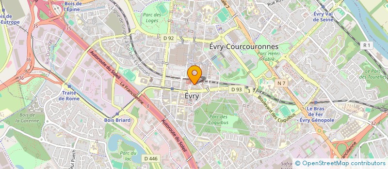 localisation de l'entreprise INFINITY MANAGEMENT GROUP à EVRY-COURCOURONNES