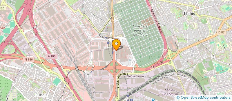 localisation de l'entreprise INFINITY PRO FORMATION  THIAIS