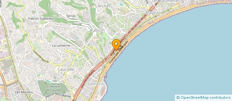 localisation de l'entreprise INFINITY PROPERTY  NICE