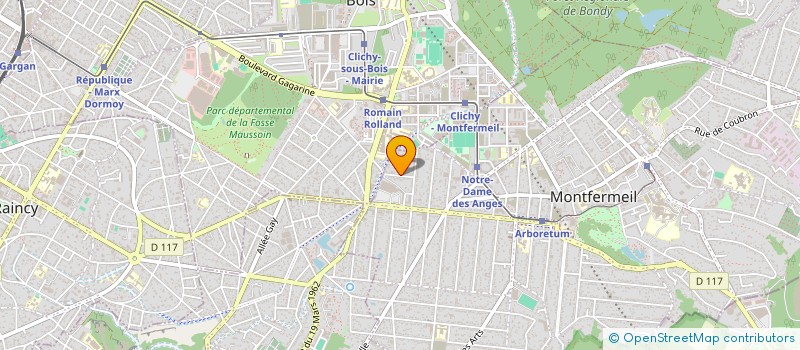 localisation de l'entreprise INFINITY SERVICES  MONTFERMEIL