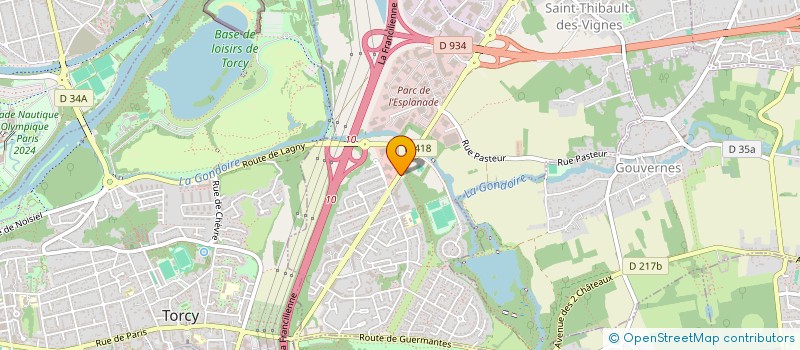 localisation de l'entreprise INFINITY TRANSPORTS  SAINT-THIBAULT-DES-VIGNES