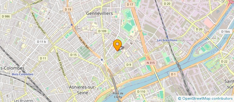 localisation de l'entreprise INFINITY WASH  GENNEVILLIERS