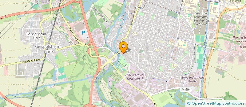 localisation de l'entreprise INFINYA  ILLKIRCH-GRAFFENSTADEN